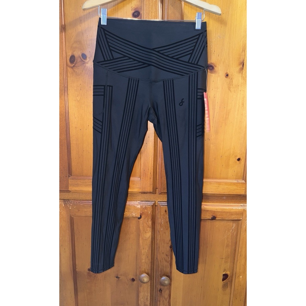 Fanka Women's 12 Sculpt Pocket PowerBand Resistance Leggings Compression Lift